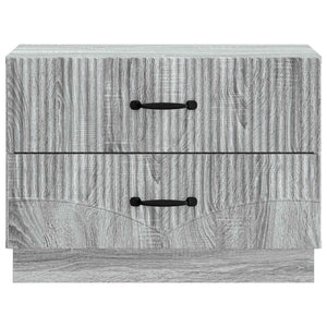 Κομοδίνο Γκρι Sonoma 62 x 34,5 x 44,5 εκ Επεξεργασμένο Ξύλο - Pakobazaar