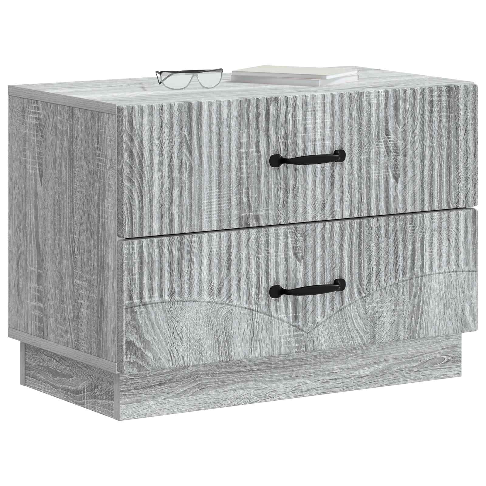 Κομοδίνο Γκρι Sonoma 62 x 34,5 x 44,5 εκ Επεξεργασμένο Ξύλο - Pakobazaar