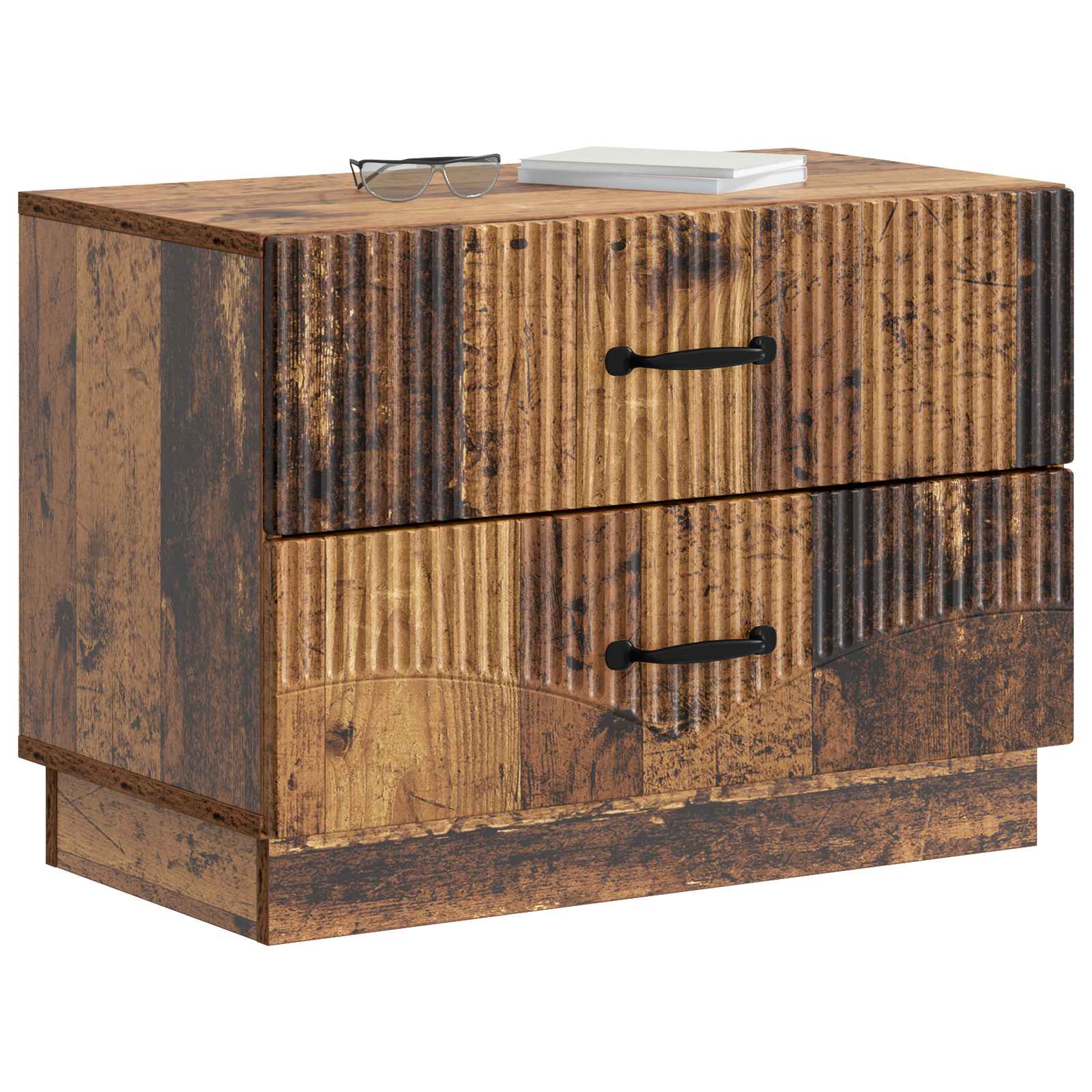 Κομοδίνο Παλαιωμένο ξύλο 62 x 34,5 x 44,5 εκ Επεξεργασμένο Ξύλο - Pakobazaar