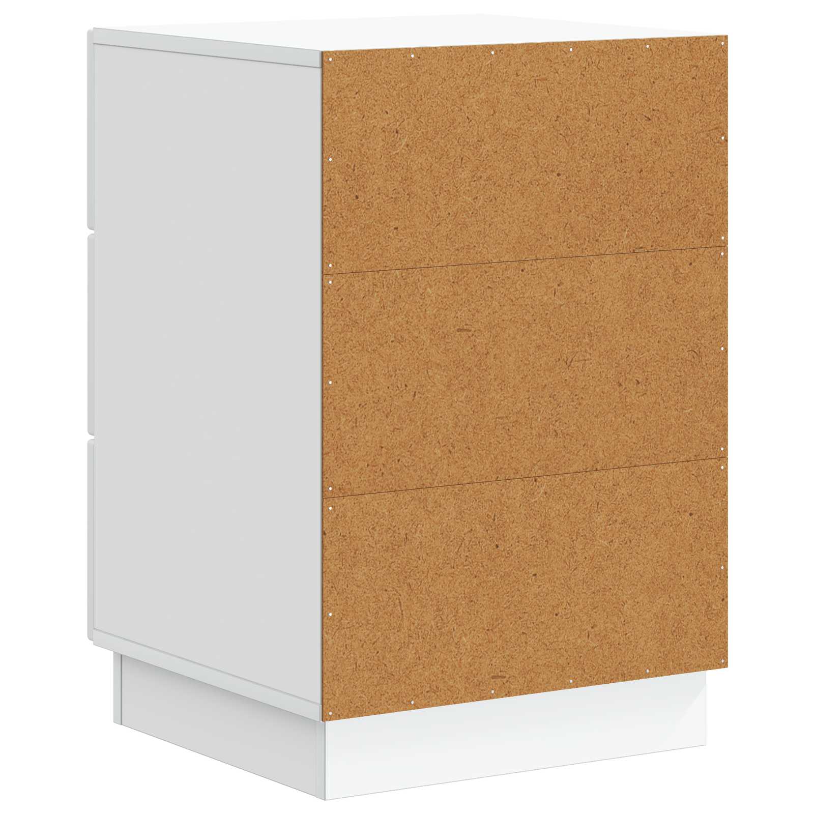 Κομοδίνο με συρτάρι Λευκό 43 x 41 x 63,5 εκ. Επεξεργασμένο Ξύλο - Pakobazaar