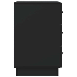 Κομοδίνο με συρτάρι Μαύρο 43 x 41 x 63,5 εκ. Επεξεργασμένο Ξύλο - Pakobazaar