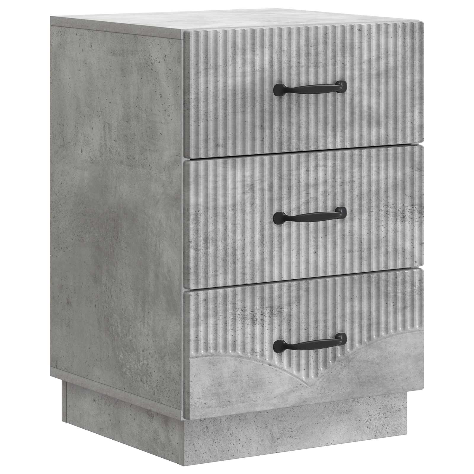 Κομοδίνο με συρτάρι Γκρι Σκυροδέματος 43 x 41 x 63,5 εκ. - Pakobazaar