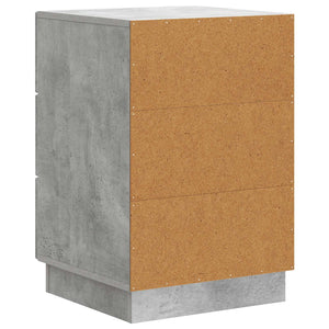 Κομοδίνο με συρτάρι Γκρι Σκυροδέματος 43 x 41 x 63,5 εκ. - Pakobazaar