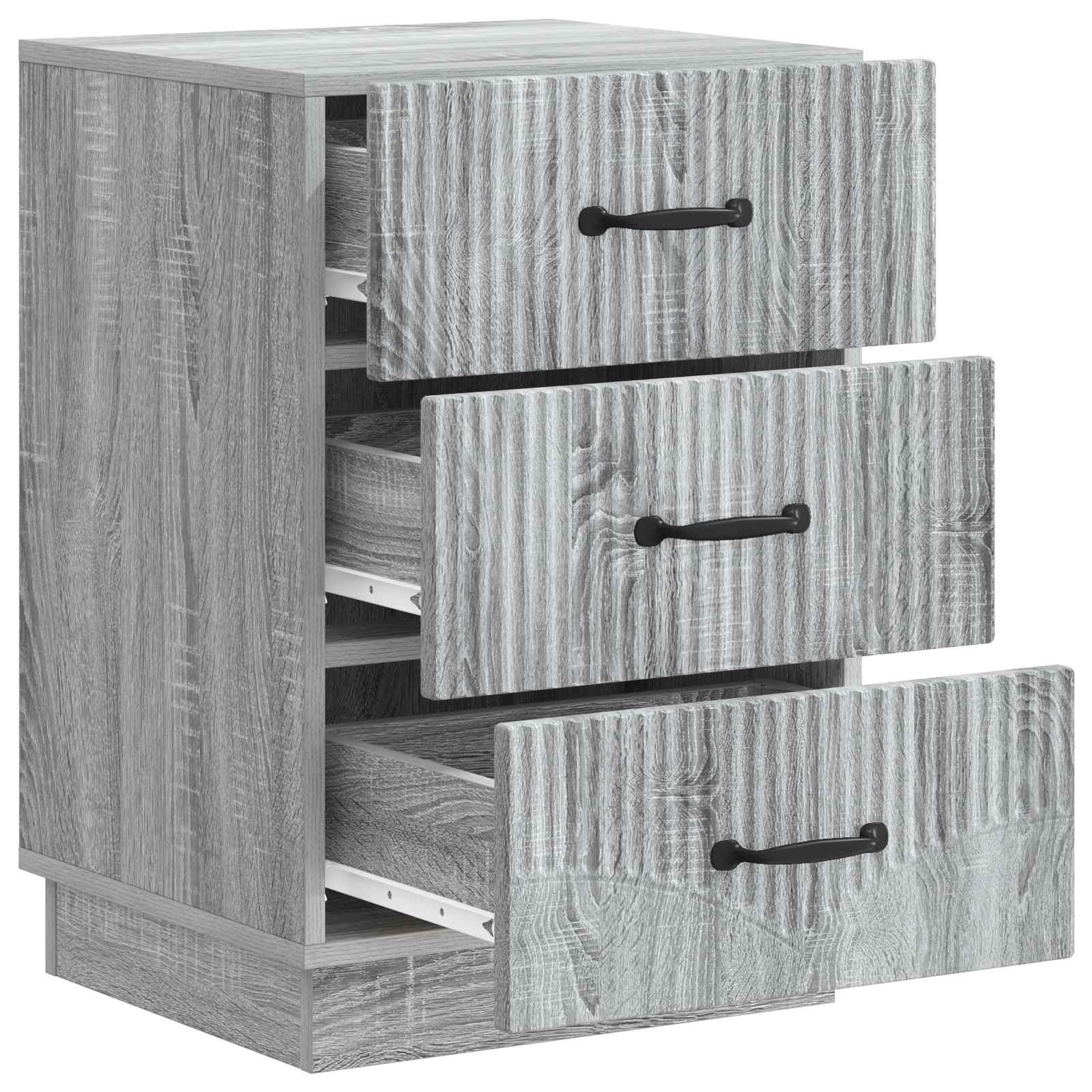Κομοδίνο Γκρι Sonoma 43 x 41 x 63,5 εκ. Επεξεργασμένο Ξύλο - Pakobazaar
