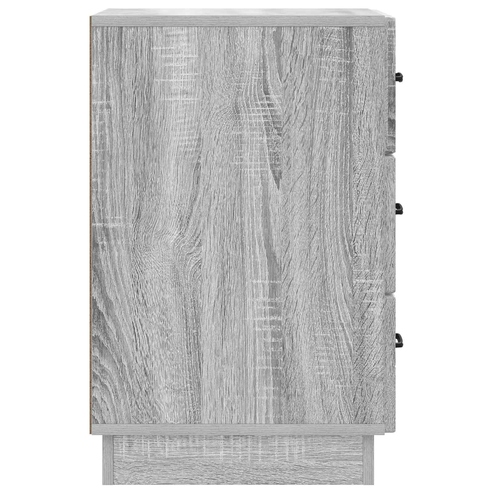 Κομοδίνο Γκρι Sonoma 43 x 41 x 63,5 εκ. Επεξεργασμένο Ξύλο - Pakobazaar