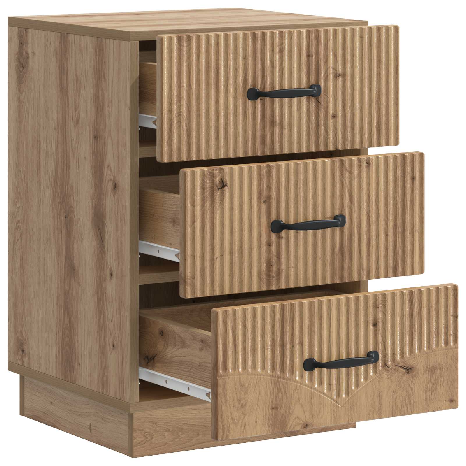 Κομοδίνο Artisan Δρυς 43 x 41 x 63,5 εκ. Επεξεργασμένο Ξύλο - Pakobazaar