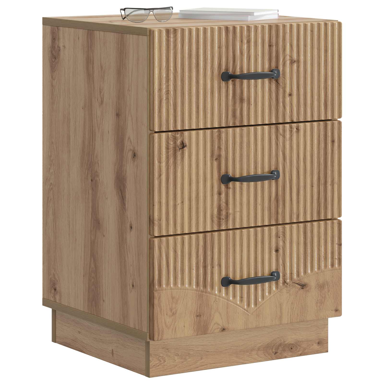 Κομοδίνο Artisan Δρυς 43 x 41 x 63,5 εκ. Επεξεργασμένο Ξύλο - Pakobazaar