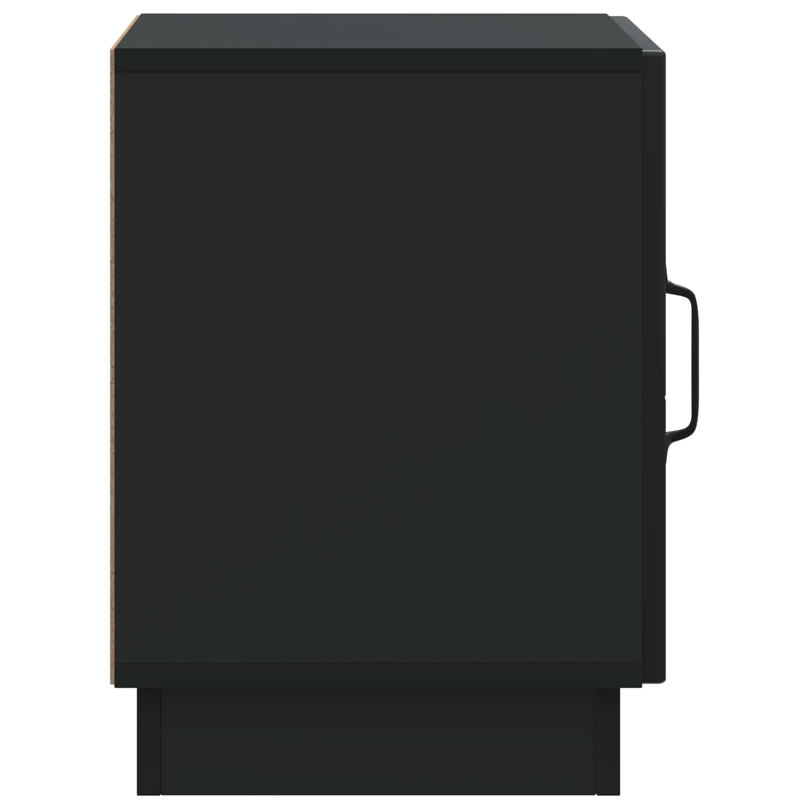 Κομοδίνο Μαύρο 43 x 34,5 x 47 εκ. Επεξεργασμένο Ξύλο - Pakobazaar