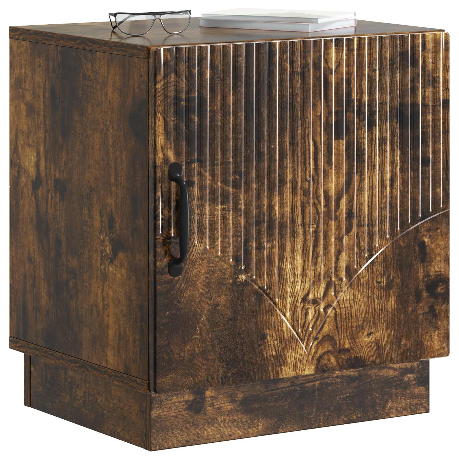 Κομοδίνο Καπνισμένο Ξύλο Δρυός 43 x 34,5 x 47 εκ. - Pakobazaar