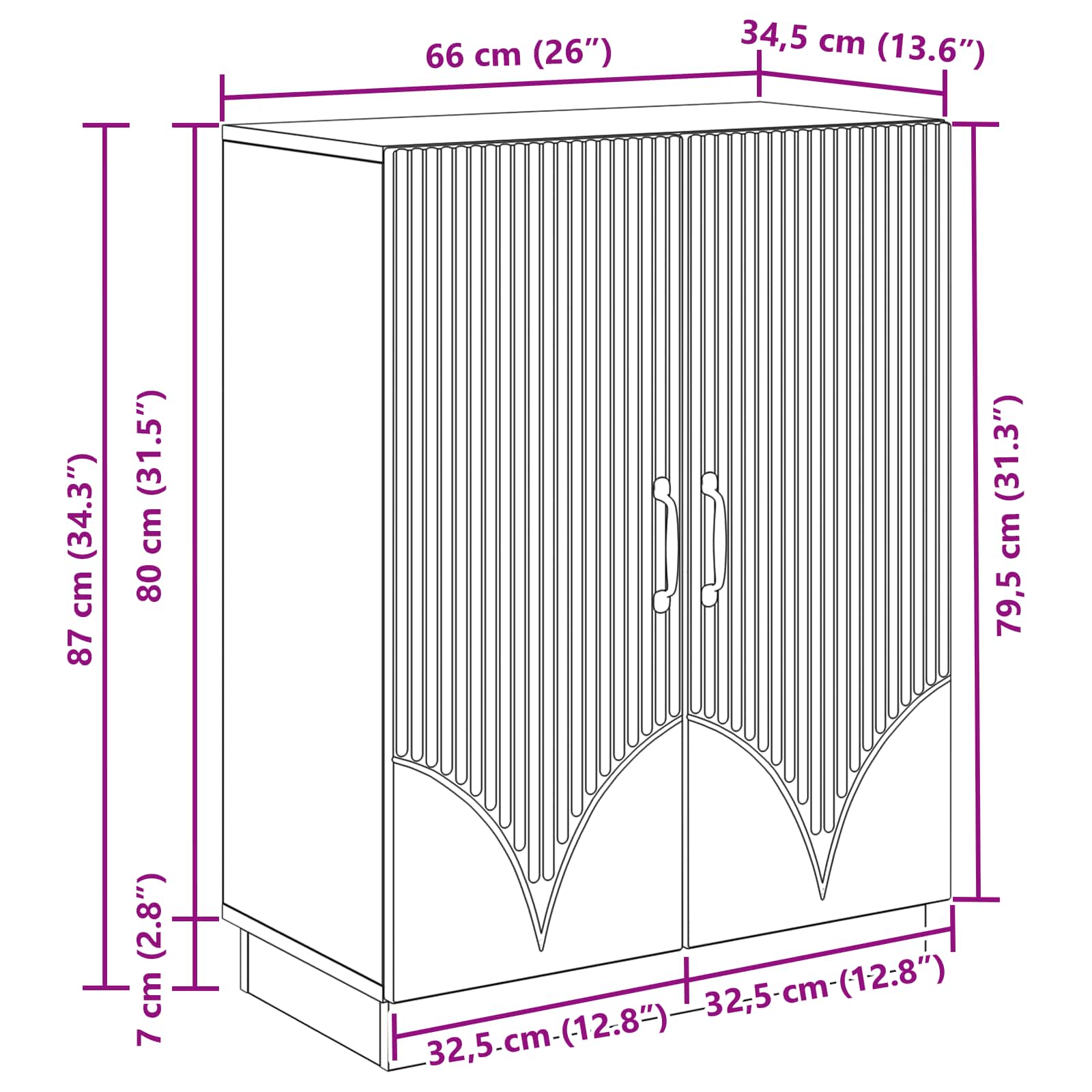 Πλαϊνό γραφείο Γκρι Σκυροδέματος 66 x 34,5 x 87 εκ. - Pakobazaar