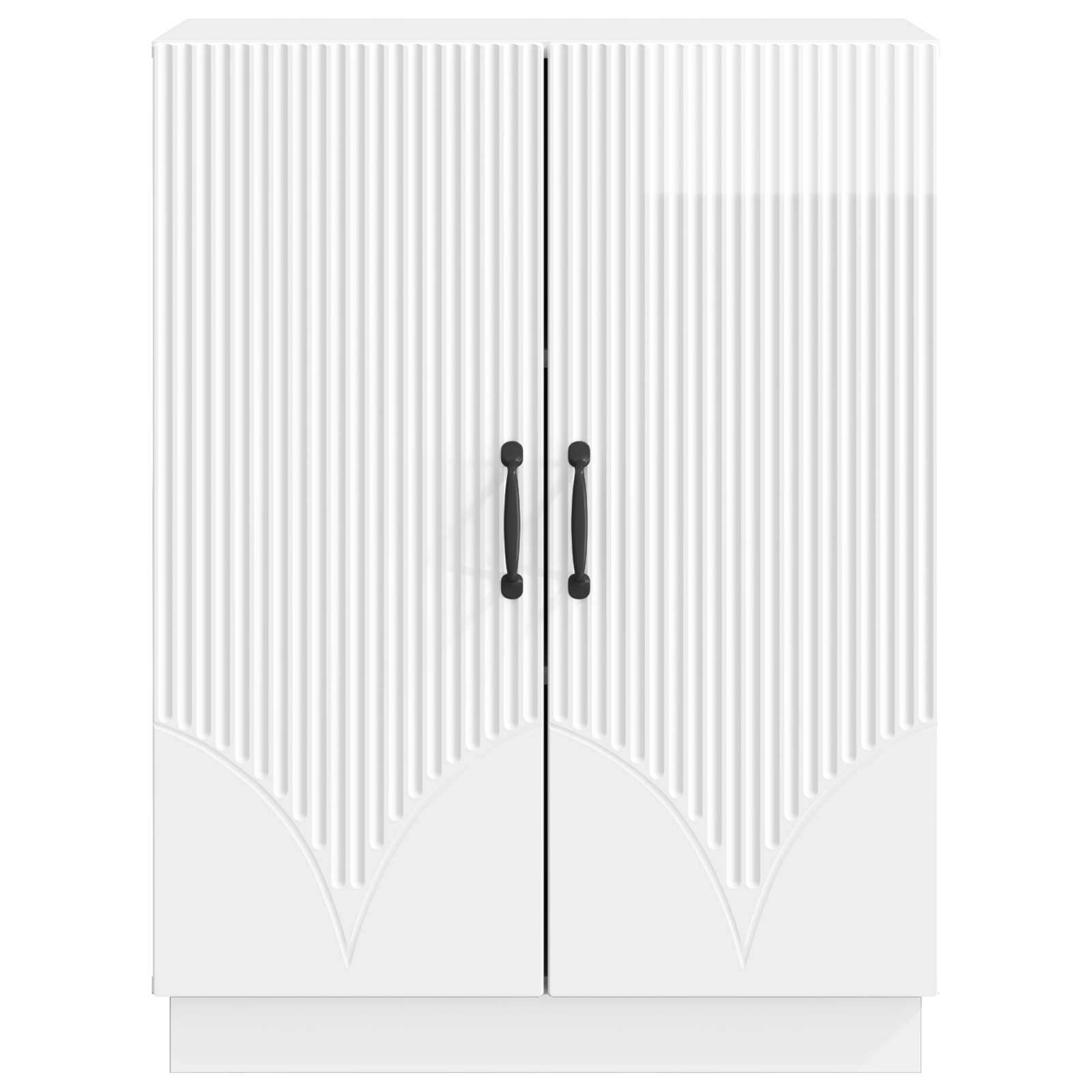 Πλαϊνό γραφείο Γυαλιστερό Λευκό 66 x 34,5 x 87 εκ. - Pakobazaar