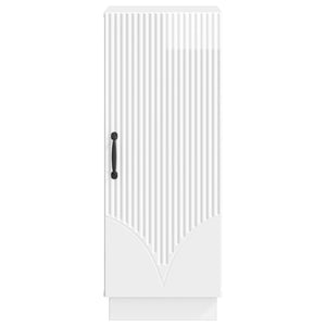 Πλαϊνό γραφείο Γυαλιστερό Λευκό 33 x 34,5 x 87 εκ. - Pakobazaar