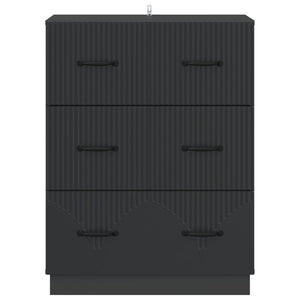 Ντουλάπι με Συρτάρια Μαύρο 66 x 34,5 x 87 εκ. - Pakobazaar