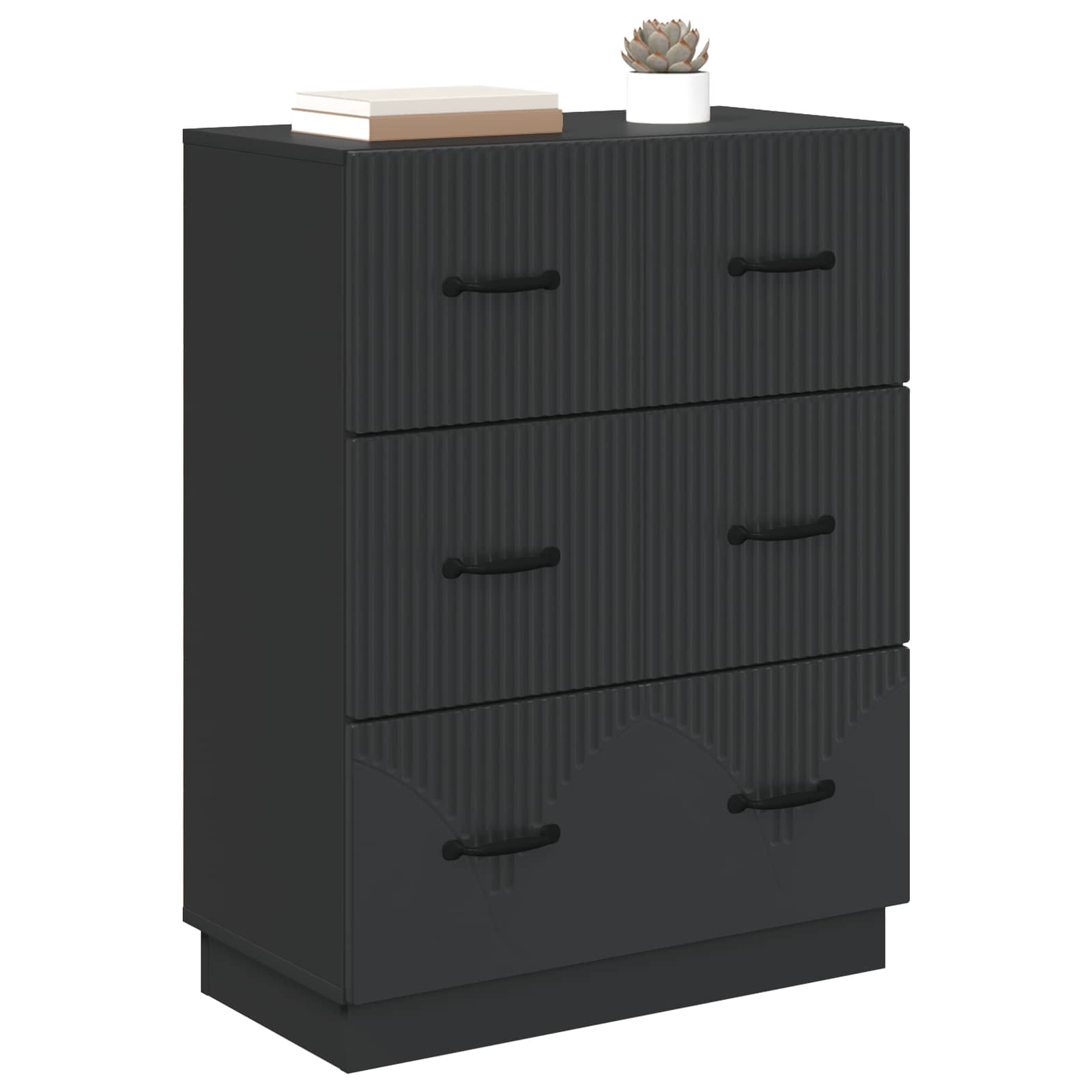 Ντουλάπι με Συρτάρια Μαύρο 66 x 34,5 x 87 εκ. - Pakobazaar