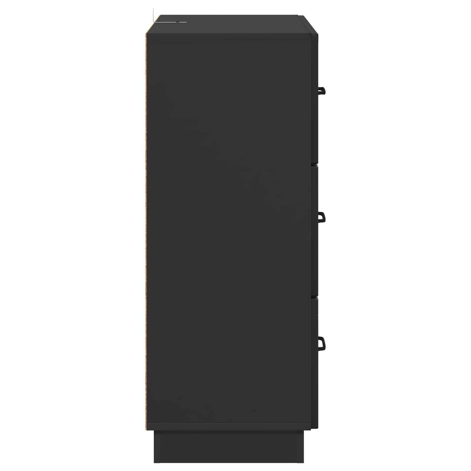 Ντουλάπι με Συρτάρια Μαύρο 66 x 34,5 x 87 εκ. - Pakobazaar