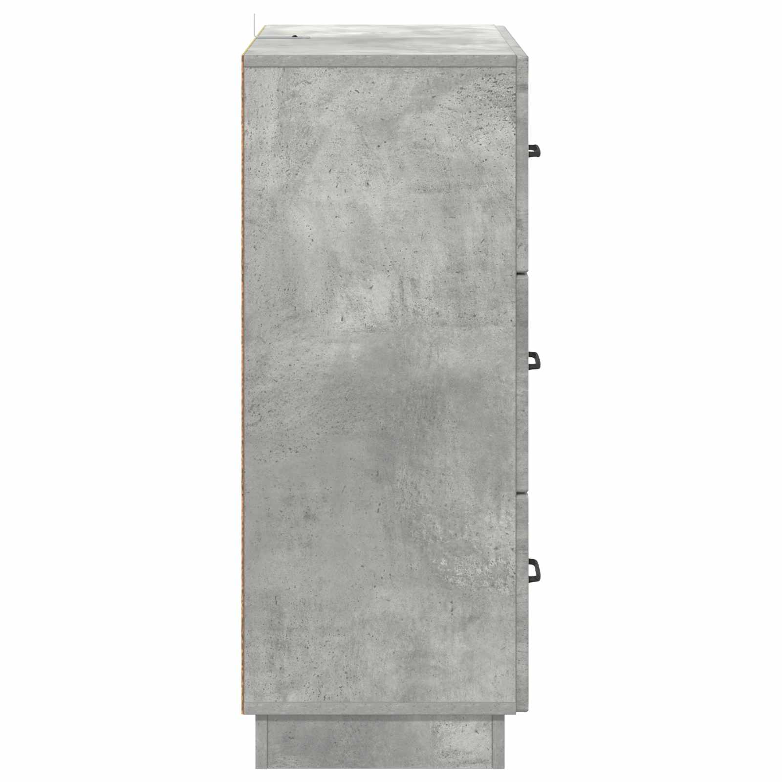 Ντουλάπι με Συρτάρια Γκρι Σκυροδέματος 66 x 34,5 x 87 εκ. - Pakobazaar