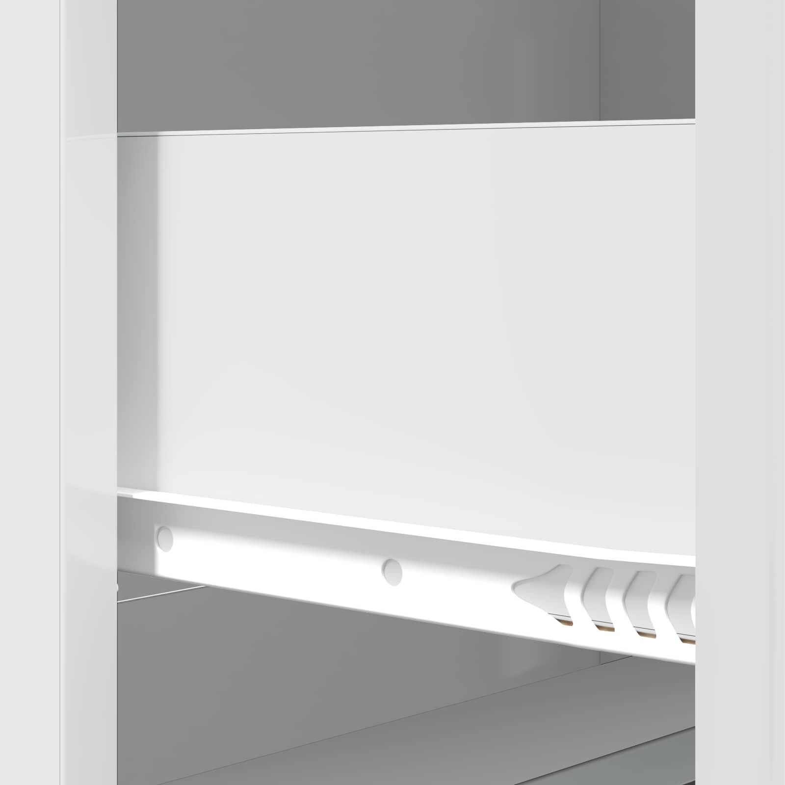 Ντουλάπι με Συρτάρια Γυαλιστερό Λευκό 66 x 34,5 x 87 εκ. - Pakobazaar