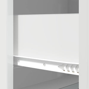 Ντουλάπι με Συρτάρια Γυαλιστερό Λευκό 66 x 34,5 x 87 εκ. - Pakobazaar