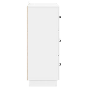 Ντουλάπι με Συρτάρια Γυαλιστερό Λευκό 66 x 34,5 x 87 εκ. - Pakobazaar
