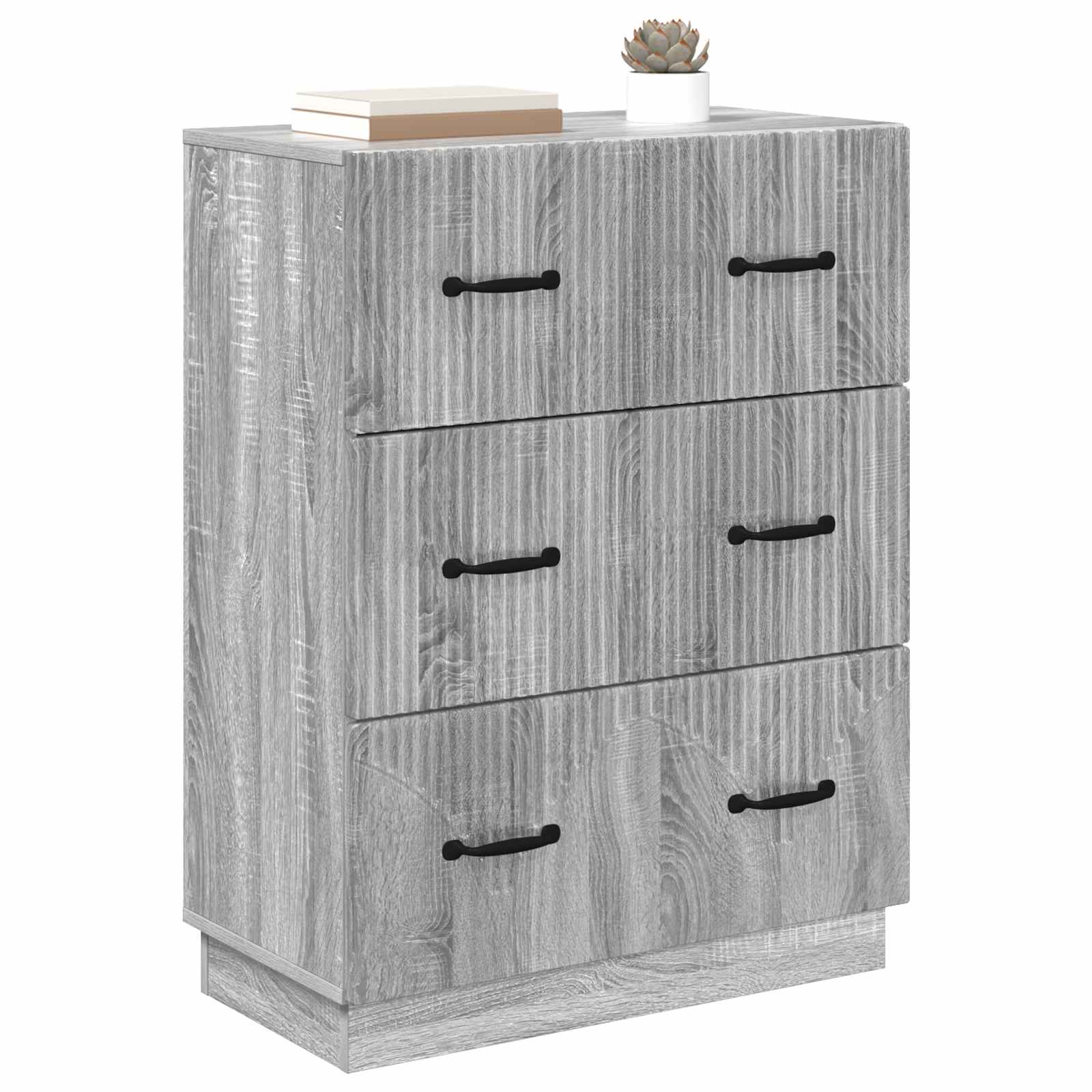 Ντουλάπι με Συρτάρια Γκρι Sonoma 66 x 34,5 x 87 εκ. - Pakobazaar