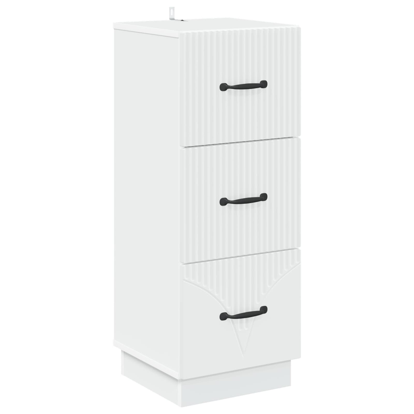 Ντουλάπι με Συρτάρια Λευκό 33 x 34,5 x 87 εκ. - Pakobazaar