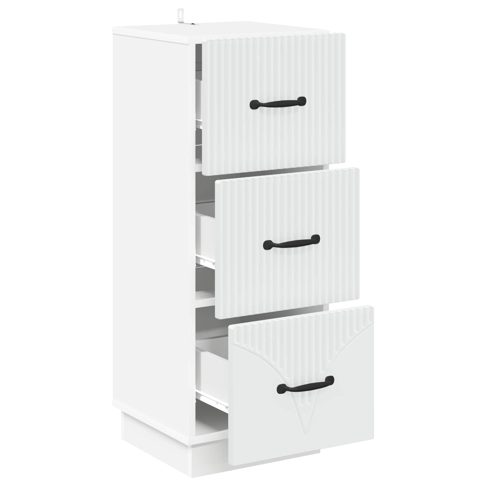 Ντουλάπι με Συρτάρια Λευκό 33 x 34,5 x 87 εκ. - Pakobazaar
