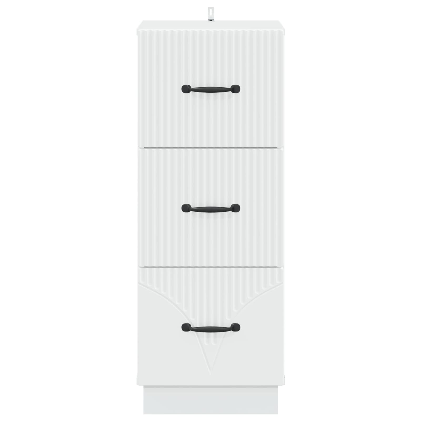 Ντουλάπι με Συρτάρια Λευκό 33 x 34,5 x 87 εκ. - Pakobazaar