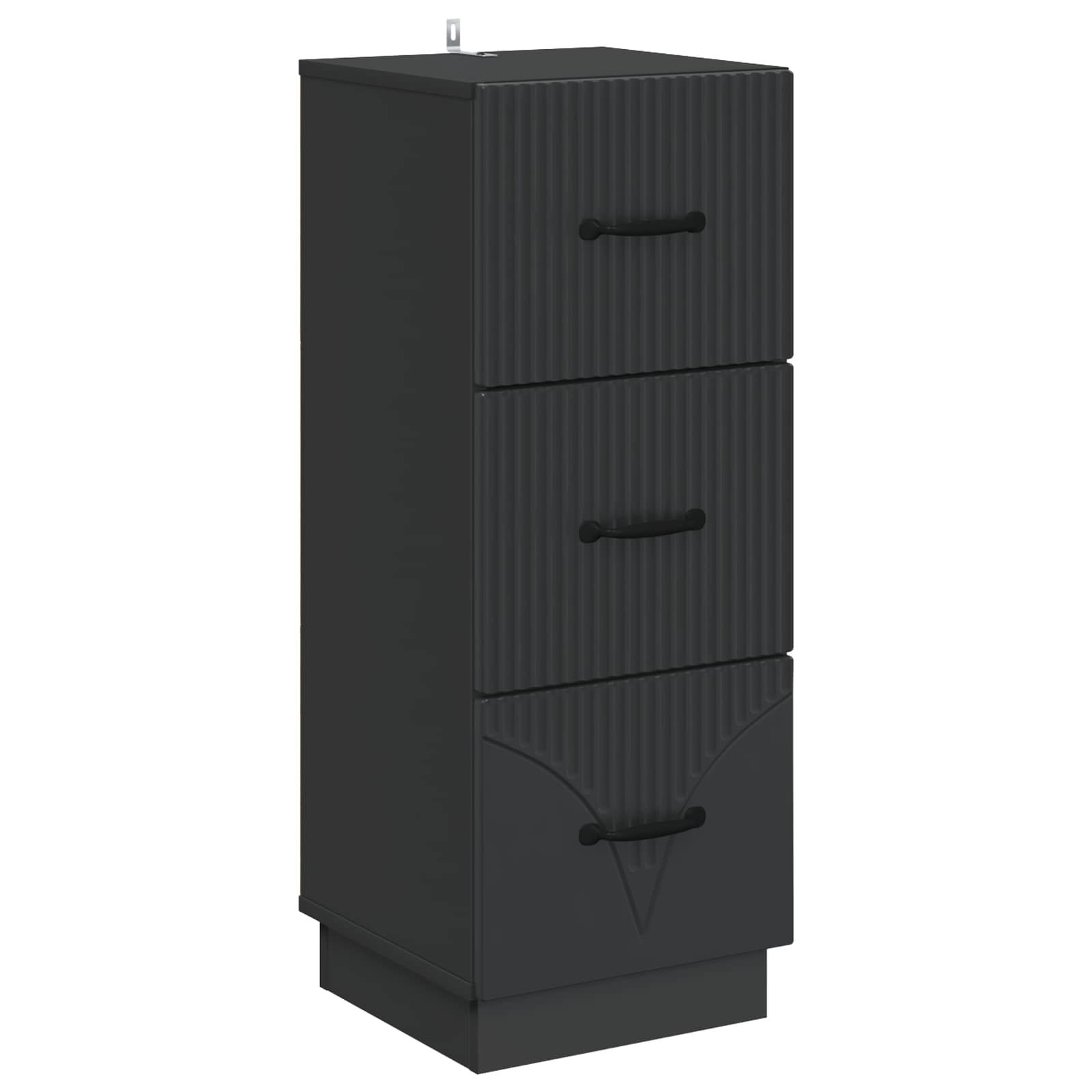 Ντουλάπι με Συρτάρια Μαύρο 33 x 34,5 x 87 εκ. - Pakobazaar