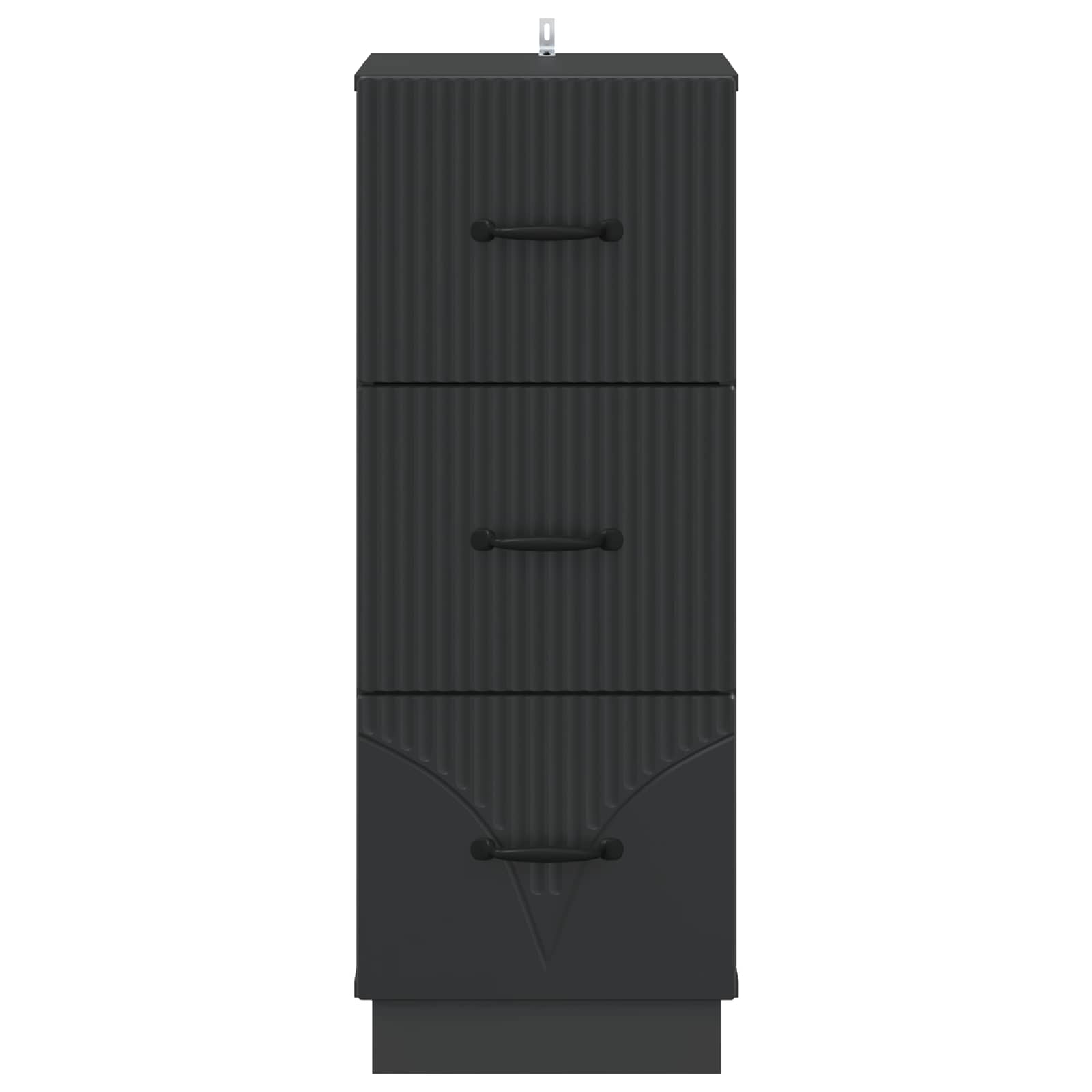 Ντουλάπι με Συρτάρια Μαύρο 33 x 34,5 x 87 εκ. - Pakobazaar