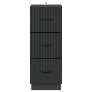 Ντουλάπι με Συρτάρια Μαύρο 33 x 34,5 x 87 εκ. - Pakobazaar