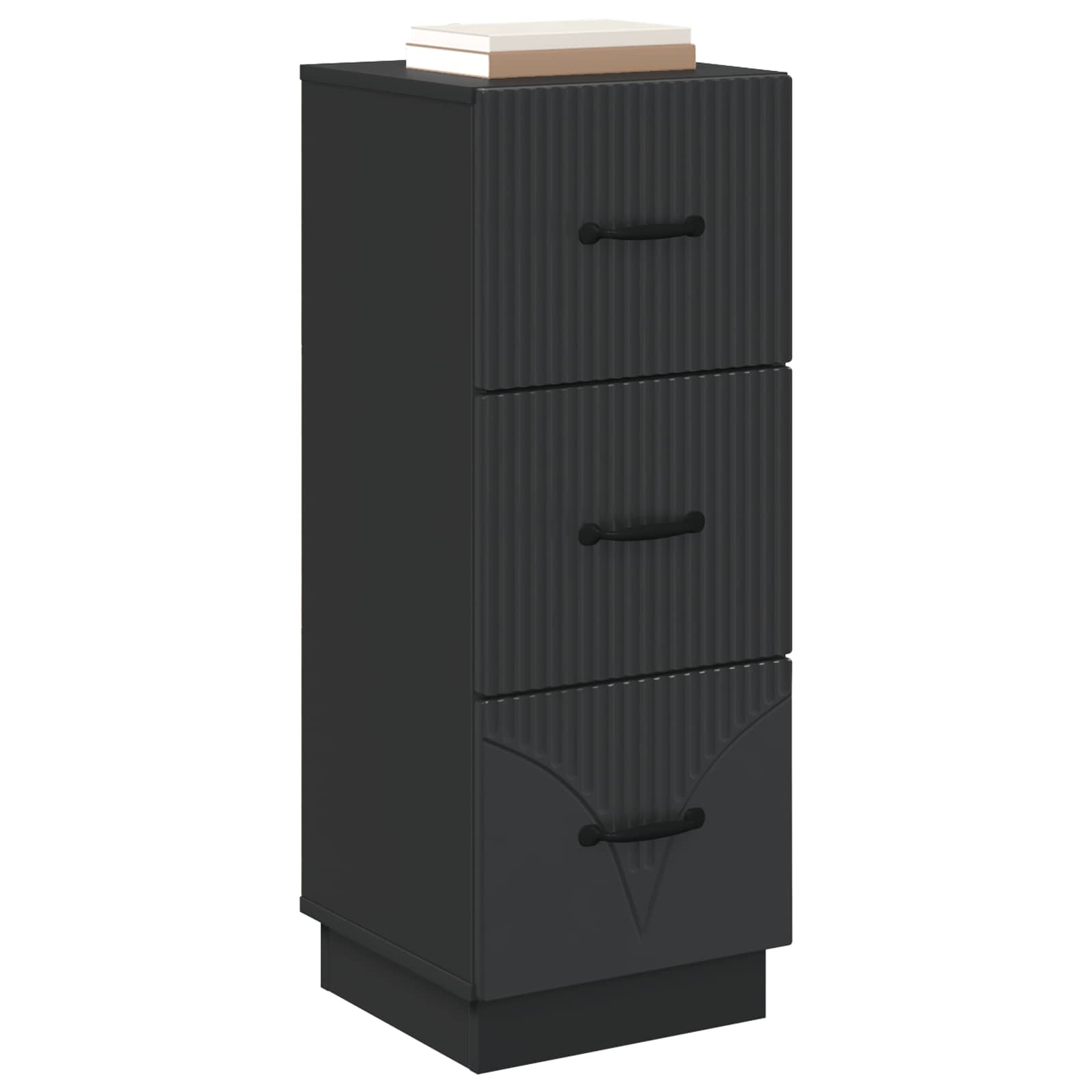 Ντουλάπι με Συρτάρια Μαύρο 33 x 34,5 x 87 εκ. - Pakobazaar