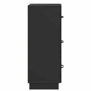 Ντουλάπι με Συρτάρια Μαύρο 33 x 34,5 x 87 εκ. - Pakobazaar