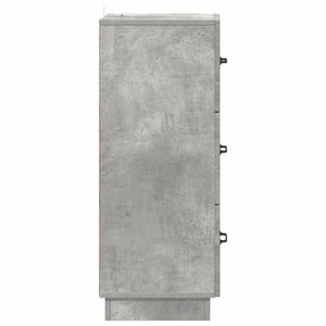 Ντουλάπι με Συρτάρια Γκρι Σκυροδέματος 33 x 34,5 x 87 εκ. - Pakobazaar