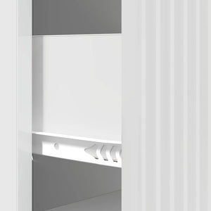 Ντουλάπι με Συρτάρια Γυαλιστερό Λευκό 33 x 34,5 x 87 εκ. - Pakobazaar