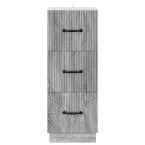 Ντουλάπι με Συρτάρια Γκρι Sonoma 33 x 34,5 x 87 εκ. - Pakobazaar