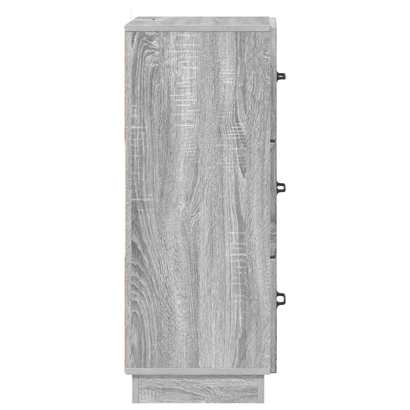 Ντουλάπι με Συρτάρια Γκρι Sonoma 33 x 34,5 x 87 εκ. - Pakobazaar