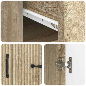 Πλαϊνό γραφείο με συρτάρι Sonoma Δρυς 66 x 34,5 x 87 εκ. - Pakobazaar
