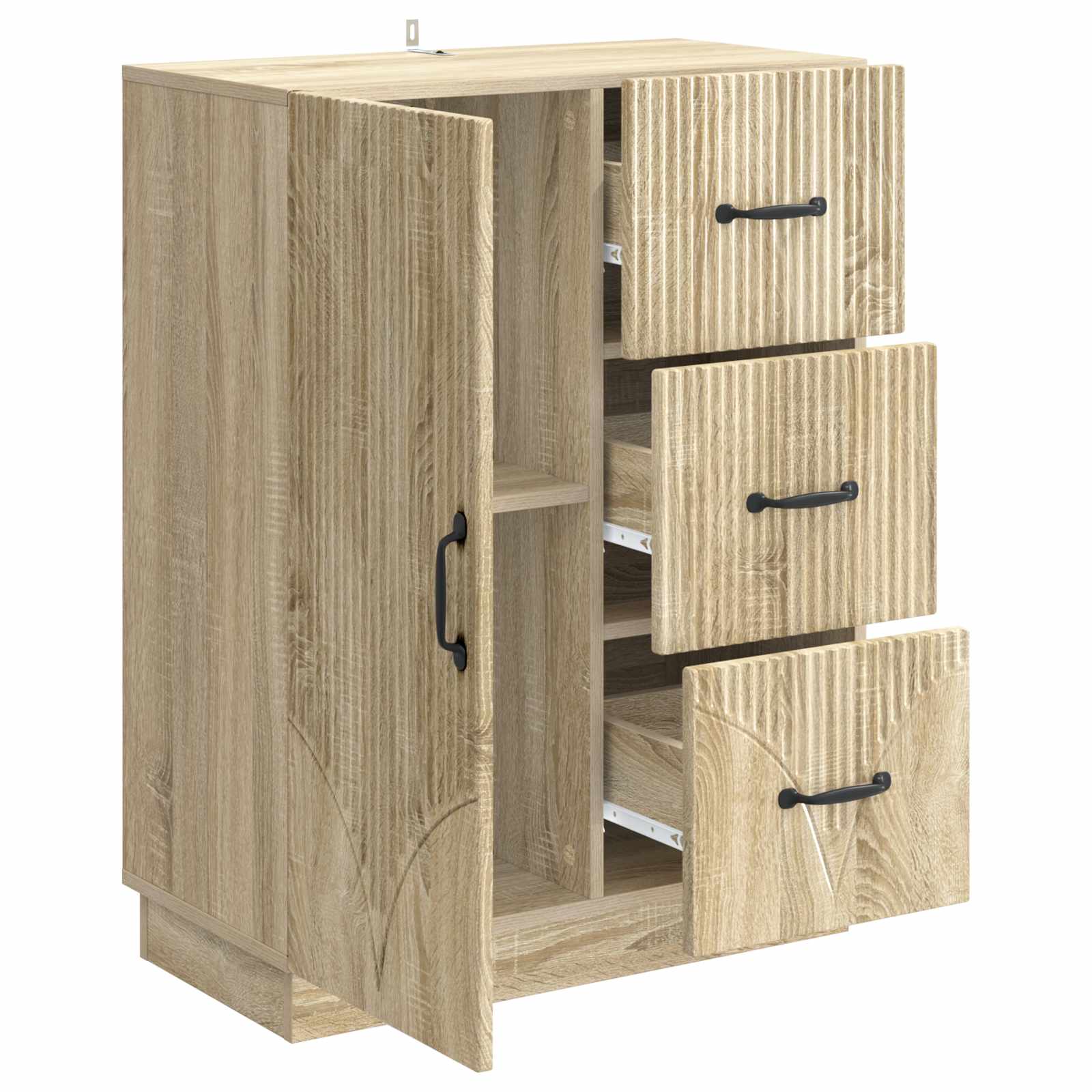 Πλαϊνό γραφείο με συρτάρι Sonoma Δρυς 66 x 34,5 x 87 εκ. - Pakobazaar