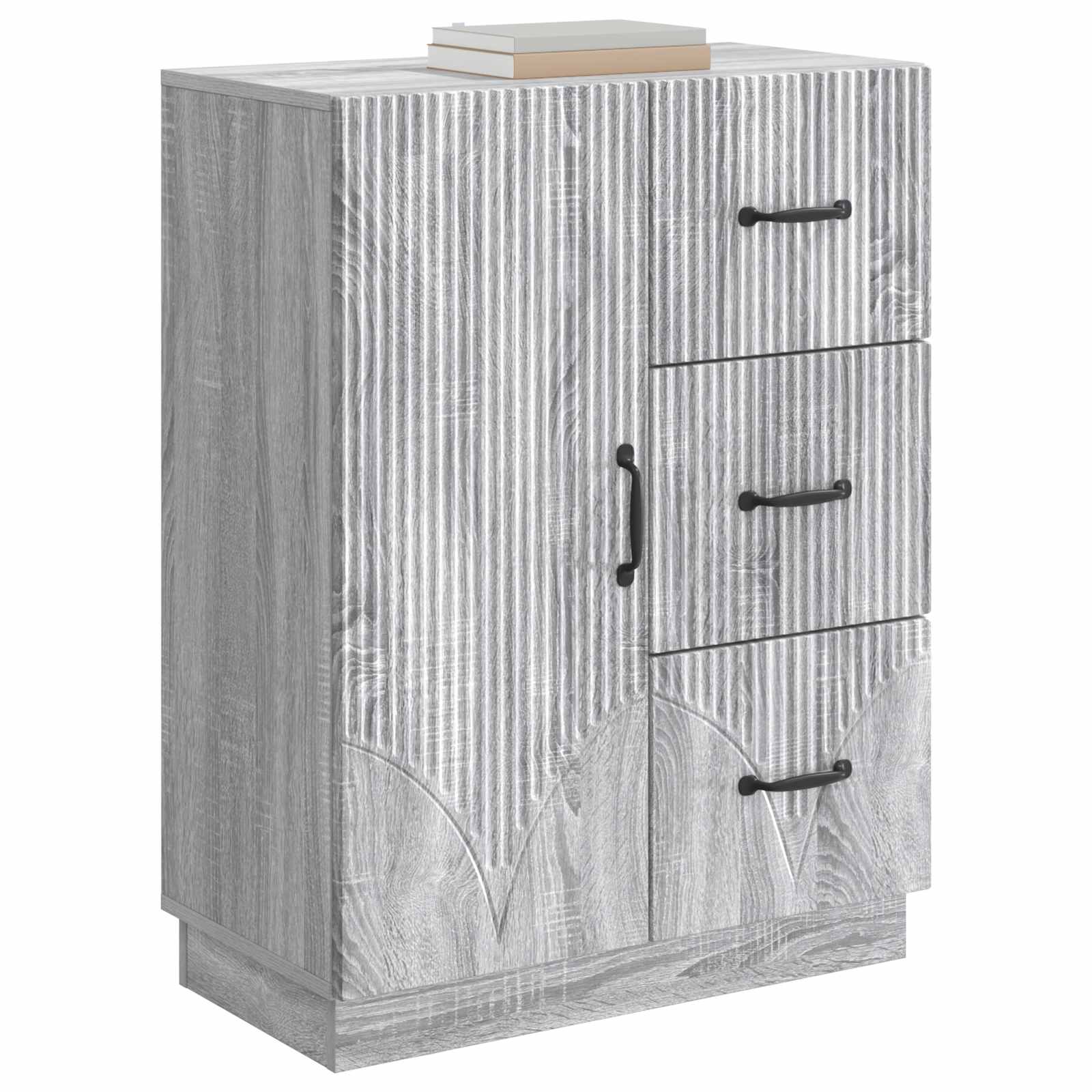 Πλαϊνό γραφείο με συρτάρι Γκρι Sonoma 66 x 34,5 x 87 εκ. - Pakobazaar