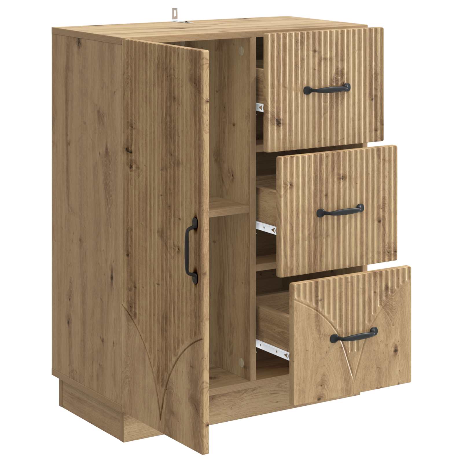 Πλαϊνό γραφείο με συρτάρι Artisan Δρυς 66 x 34,5 x 87 εκ. - Pakobazaar