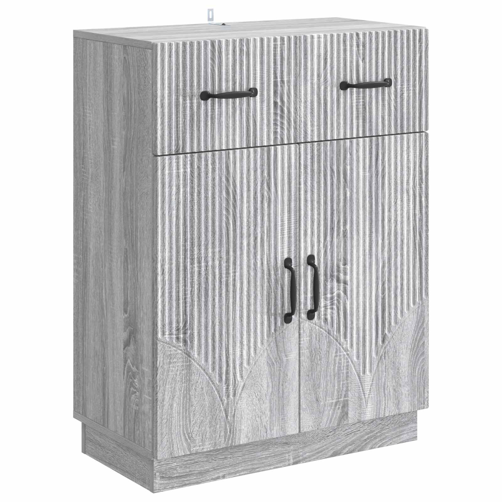 Πλαϊνό γραφείο με συρτάρι Γκρι Sonoma 66 x 34,5 x 87 εκ. - Pakobazaar