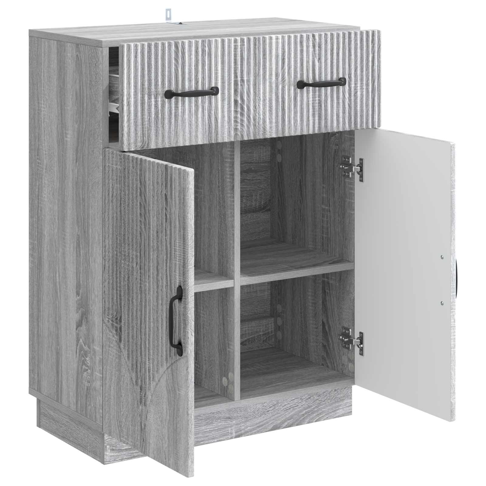 Πλαϊνό γραφείο με συρτάρι Γκρι Sonoma 66 x 34,5 x 87 εκ. - Pakobazaar