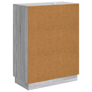 Πλαϊνό γραφείο με συρτάρι Γκρι Sonoma 66 x 34,5 x 87 εκ. - Pakobazaar
