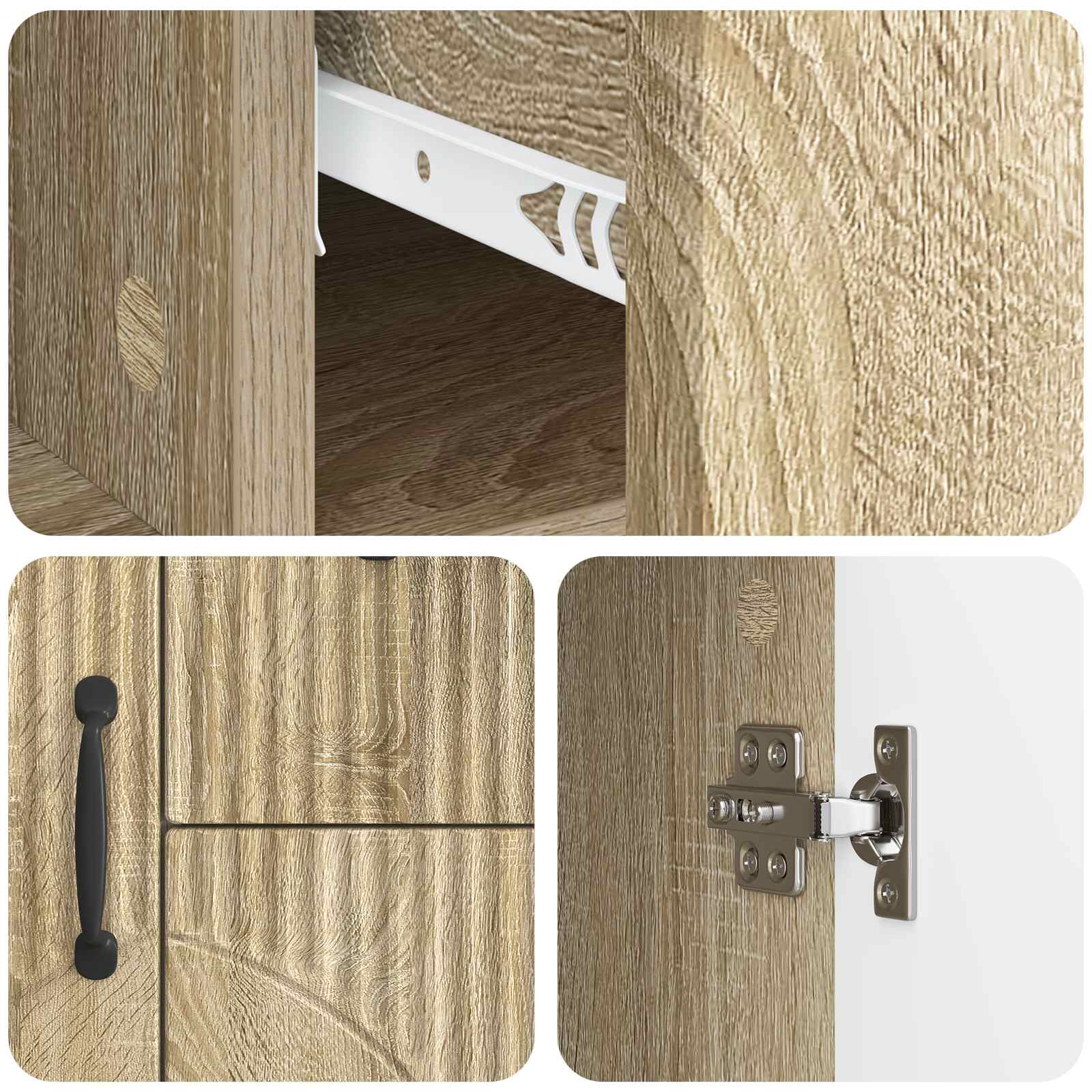 Πλαϊνό γραφείο με συρτάρι Sonoma Δρυς 89 x 34,5 x 57 εκ. - Pakobazaar