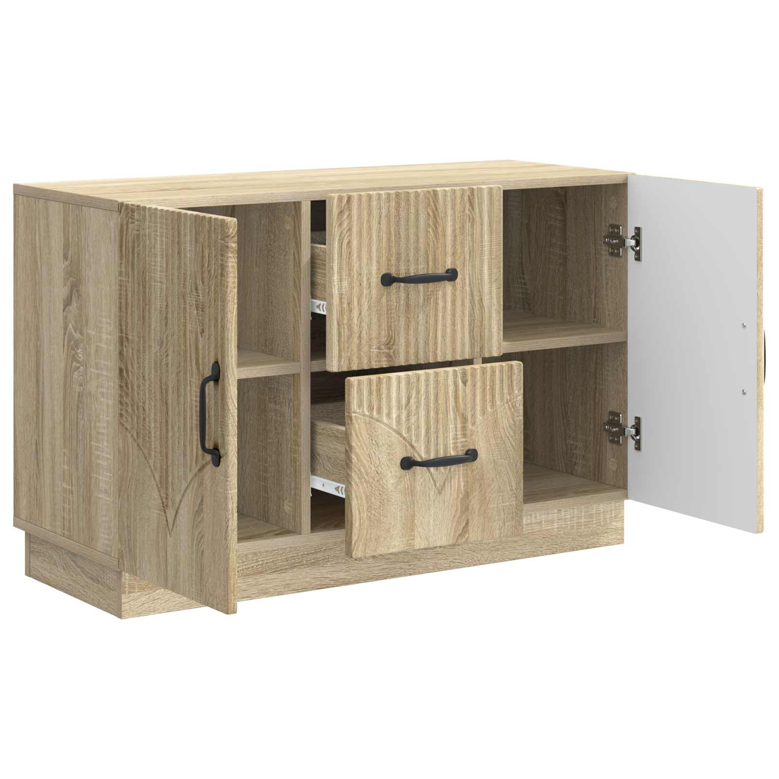 Πλαϊνό γραφείο με συρτάρι Sonoma Δρυς 89 x 34,5 x 57 εκ. - Pakobazaar