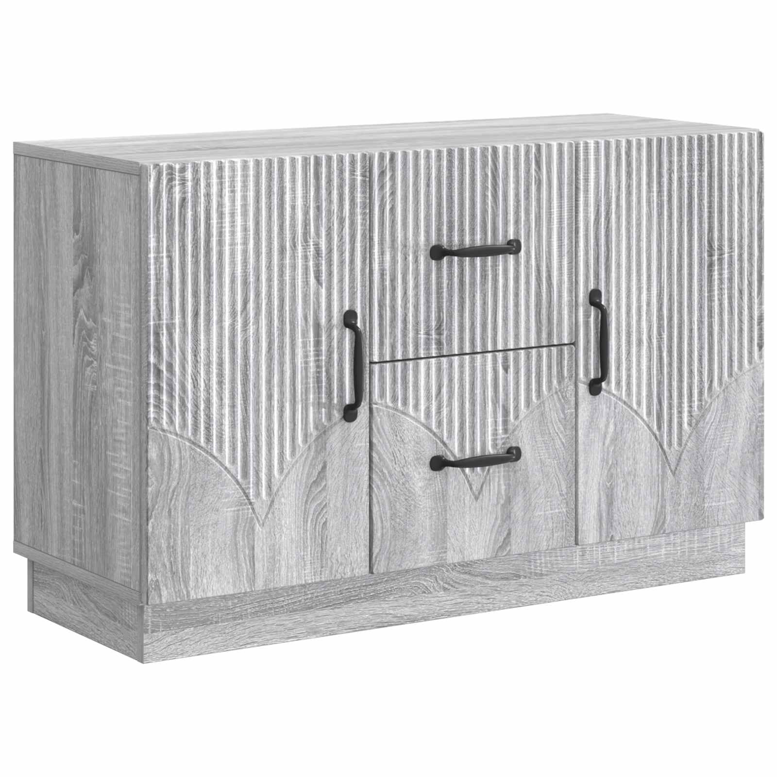 Πλαϊνό γραφείο με συρτάρι Γκρι Sonoma 89 x 34,5 x 57 εκ. - Pakobazaar