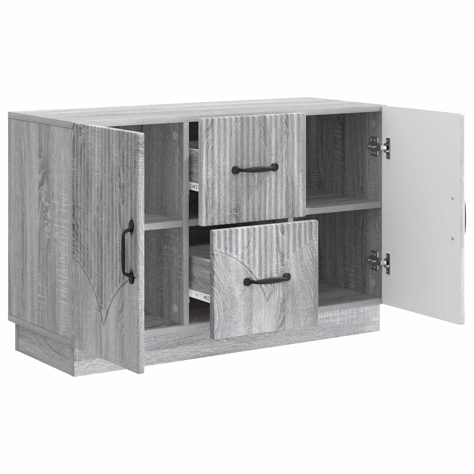 Πλαϊνό γραφείο με συρτάρι Γκρι Sonoma 89 x 34,5 x 57 εκ. - Pakobazaar