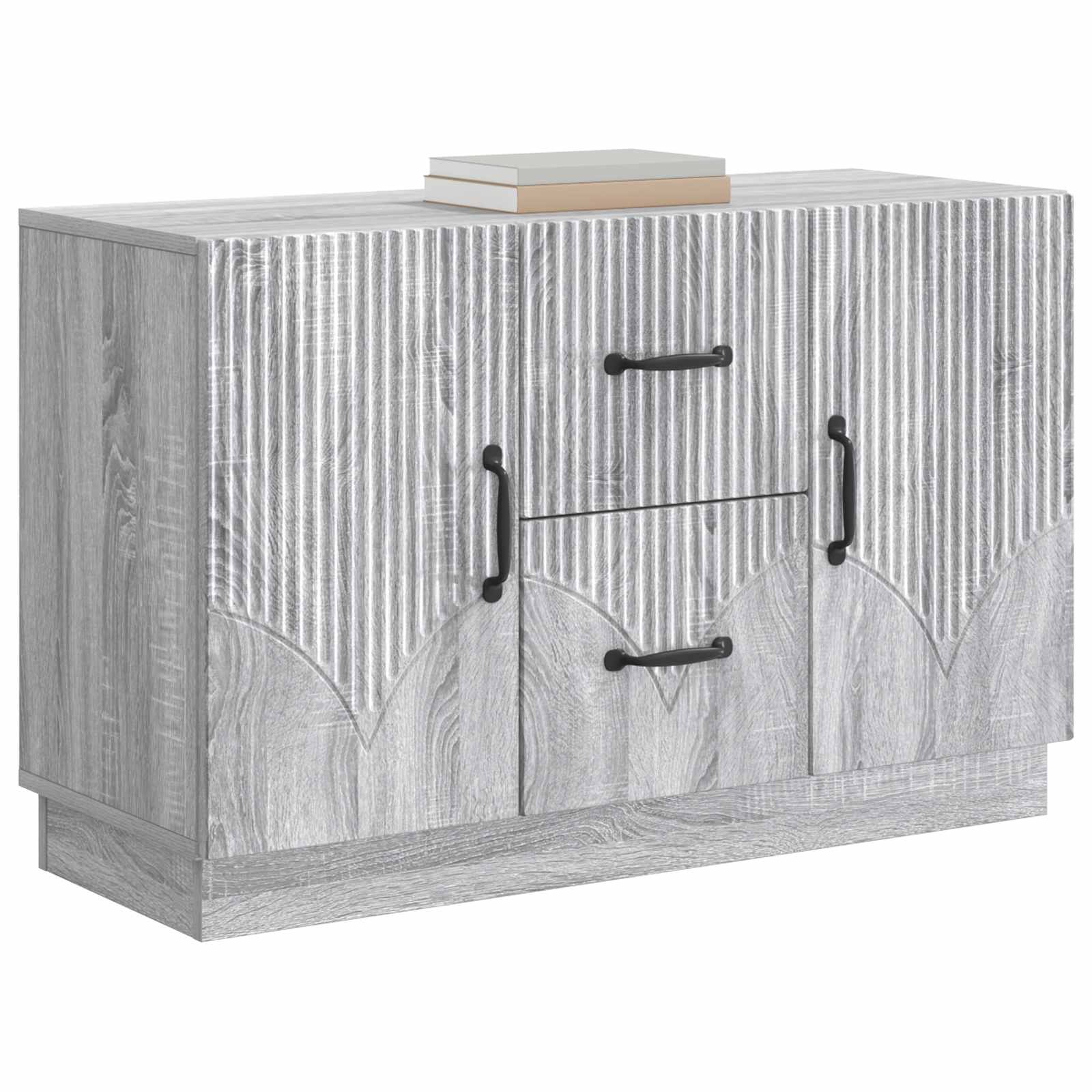 Πλαϊνό γραφείο με συρτάρι Γκρι Sonoma 89 x 34,5 x 57 εκ. - Pakobazaar
