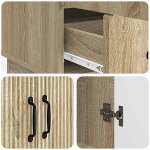 Πλαϊνό γραφείο με συρτάρι Sonoma Δρυς 66 x 34,5 x 92 εκ. - Pakobazaar