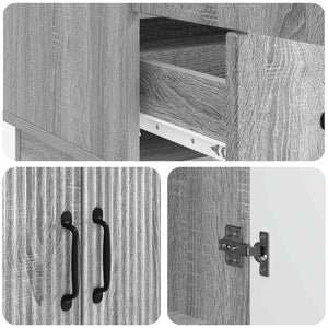 Πλαϊνό γραφείο με συρτάρι Γκρι Sonoma 66 x 34,5 x 92 εκ. - Pakobazaar